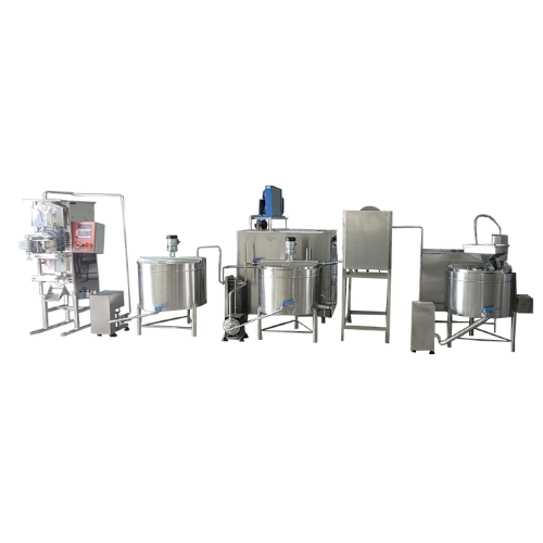 Usina de leite de soja em aço inox AISI-304 com sistema contínuo de produção, moagem, pasteurização, resfriamento e envase. Alta eficiência industrial. Vaca mecânica