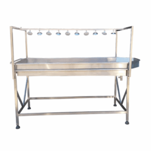 MESA MANUAL PARA LAVAR FRUTAS COM ESGUICHOS